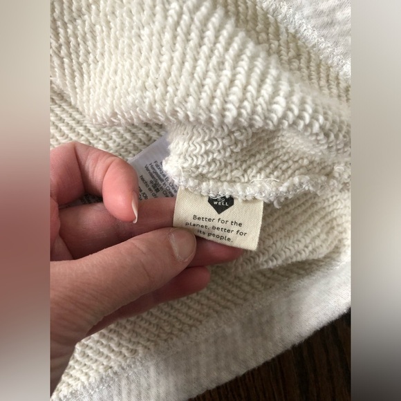 Madewell MWL Women’s S Airyterry Sweatshirt Tee Dress in Heathered Beige - EUC! - Picture 8 of 12